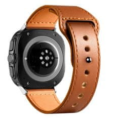 Tech-protect Leatherfit remienok na Samsung Galaxy Watch Ultra 47mm, brown