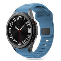 Tech-protect Silicone Line remienok na Samsung Galaxy Watch 4 / 5 / 5 Pro / 6 / 7 / FE, montego blue