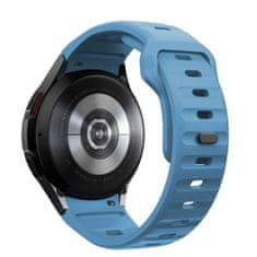 Tech-protect Silicone Line remienok na Samsung Galaxy Watch 4 / 5 / 5 Pro / 6 / 7 / FE, montego blue