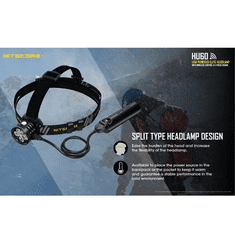 Nitecore HU60+NPB1 1600 Lumen Focusable Headlamp with NPB1 Power Bank