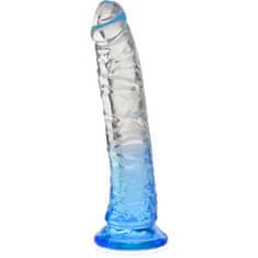 XSARA Gelové dildo elastický penis s přísavkou 20 cm - 74489284