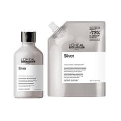 Loreal Professionnel Strieborný šampón pre sivé a biele vlasy Magnézium Silver ( Neutral ising Shampoo For Grey And White (Objem 300 ml)