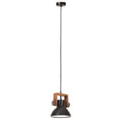 Vidaxl Industriálna závesná lampa 25 W, čierna, okrúhla 19 cm E27