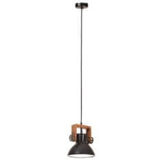 Vidaxl Industriálna závesná lampa 25 W, čierna, okrúhla 19 cm E27