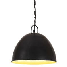 Vidaxl Industriálna vintage závesná lampa 25W, čierna,okrúhla 31cm E27