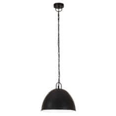 Vidaxl Industriálna vintage závesná lampa 25W, čierna,okrúhla 31cm E27