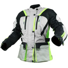 Cappa Racing Bunda moto dámska MELBOURNE textilná sivá / fluo / čierna XL