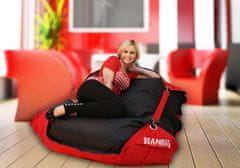 Beanbag Sedací vak 189x140 duo scarlet rose - black