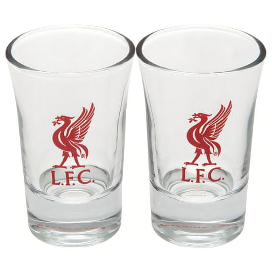 FAN SHOP SLOVAKIA Panáky Liverpool FC, sklenené, sada 2ks, 50 ml