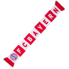 FAN SHOP SLOVAKIA Šál FC Bayern Mníchov, červeno-biely, 137x17 cm