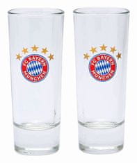 FAN SHOP SLOVAKIA Pohárik na panáky FC Bayern Mníchov, 60 ml, súprava 2ks