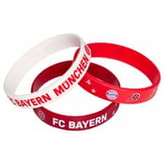 FAN SHOP SLOVAKIA Detský silikónový náramok FC Bayern Mníchov, súprava 3ks