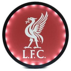 FAN SHOP SLOVAKIA Kovový LED znak Liverpool FC, červený, 25 cm