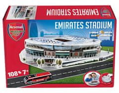 FAN SHOP SLOVAKIA 3D puzzle Arsenal FC, replika štadióna, 108 dielikov