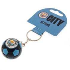 FAN SHOP SLOVAKIA Prívesok na kľúče Manchester City FC, futbalová lopta, 35 mm