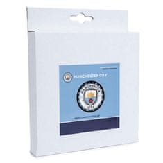 FAN SHOP SLOVAKIA Kovový LED znak Manchester City FC, modrý, 25 cm