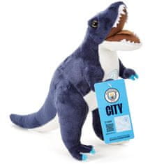 FAN SHOP SLOVAKIA Plyšový T-Rex Manchester City FC, modrý, 30 cm