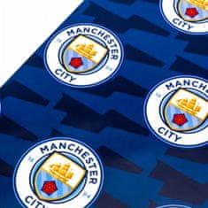 FAN SHOP SLOVAKIA Darčekový baliaci papier Manchester City FC, modrý, 2 hárky