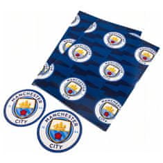 FAN SHOP SLOVAKIA Darčekový baliaci papier Manchester City FC, modrý, 2 hárky