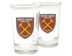 FAN SHOP SLOVAKIA Poháre na panáky West Ham United FC, súprava 2 ks