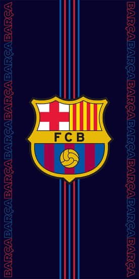 FAN SHOP SLOVAKIA Osuška FC Barcelona, tmavo modrá, 70x140 cm