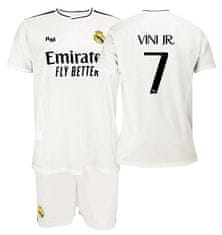 FAN SHOP SLOVAKIA Detský dres Real Madrid FC 24/25, Vini Jr, súprava, replika | 9-10r