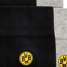 FAN SHOP SLOVAKIA Ponožky Borussia Dortmund, čierne a šedé, veľ. 39-42, 2ks