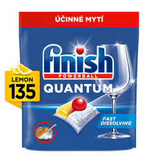 Finish Quantum All in 1 kapsle do myčky nádobí Lemon Sparkle 135 ks