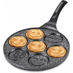 MG Pancakes Emoji panvica na lievance 26.5cm, čierna