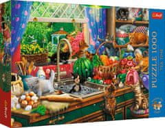 Trefl Puzzle Premium Plus Tea Time: Rozverné mačiatka1000 dielikov