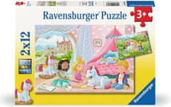 Ravensburger Puzzle Kráľovskí kamaráti 2x12 dielikov