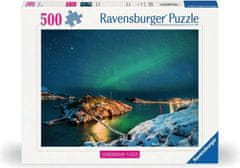 Ravensburger Puzzle Škandinávia: Polárna žiara v Nórsku 500 dielikov