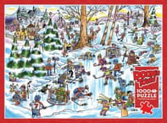 Cobble Hill Puzzle DoodleTown: Hokejové mesto 1000 dielikov