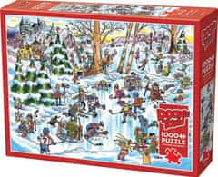 Cobble Hill Puzzle DoodleTown: Hokejové mesto 1000 dielikov