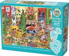 Cobble Hill Rodinné puzzle Chytanie Santy 350 dielikov