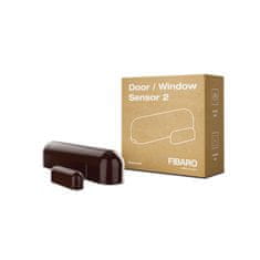 FIBARO Dverový alebo oknový senzor - FIBARO Door / Window Sensor 2 (FGDW-002-7 ZW5) - Tmavo hnedý