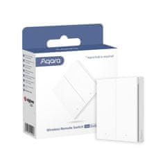 AQARA AQARA Wireless Remote Switch H1 Double Rocker (WRS-R02) - Zigbee dvoj tlačidlový batériový vypínač