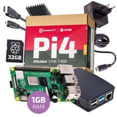 Raspberry Pi Oficiálna sada s Raspberry Pi 4, 1GB RAM, 32GB karta, oficiálna krabička