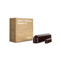 FIBARO Dverový alebo oknový senzor - FIBARO Door / Window Sensor 2 (FGDW-002-7 ZW5) - Tmavo hnedý