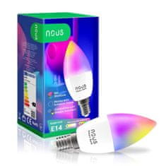 Nous Nous P4 WiFi Smart Žiarovka RGB E14 Tuya