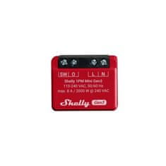 Shelly Shelly 1PM Mini Gen3 - spínací modul s meraním spotreby 1x 8A (WiFi, Bluetooth)