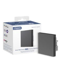 AQARA AQARA Smart Wall Switch H1 EU (No Neutral, Single Rocker) (WS-EUK01-G), Sivá - Zigbee vypínač s relé