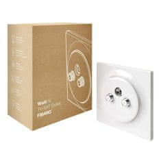 FIBARO Koaxiálna zásuvka bez inteligencie - FIBARO Walli N TV-SAT Outlet (FGWTFEU-021)