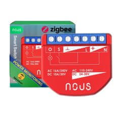 Nous Nous B2Z ZigBee Smart Spínací Modul (1 kanál, meranie spotreby)