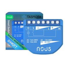 Nous Nous B2T WiFi Tasmota Spínací Modul (1 kanál, meranie spotreby, ESP32)