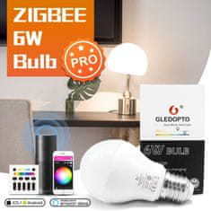 Gledopto GLEDOPTO Zigbee Pro 6W LED Bulb Dual White and Color (GL-B-007P) - multifarebná LED žiarovka