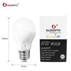 Gledopto GLEDOPTO Zigbee Pro 6W LED Bulb Dual White and Color (GL-B-007P) - multifarebná LED žiarovka