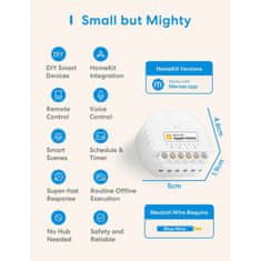 Meross Meross Smart Wi-Fi Spínací Modul Pod Vypínač, MSS810HK