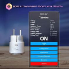 Nous Nous A1T WiFi Smart Zásuvka s Tasmota firmvérom do 16A