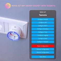 Nous Nous A1T WiFi Smart Zásuvka s Tasmota firmvérom do 16A